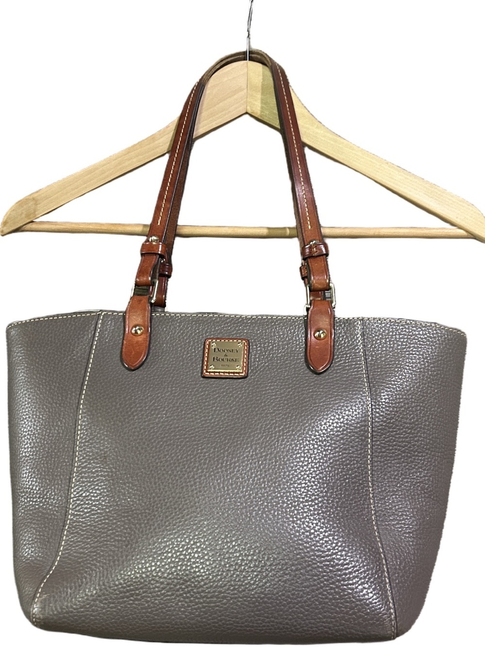 Dooney & Bourke Pebble Grain Small Lexington Taupe
